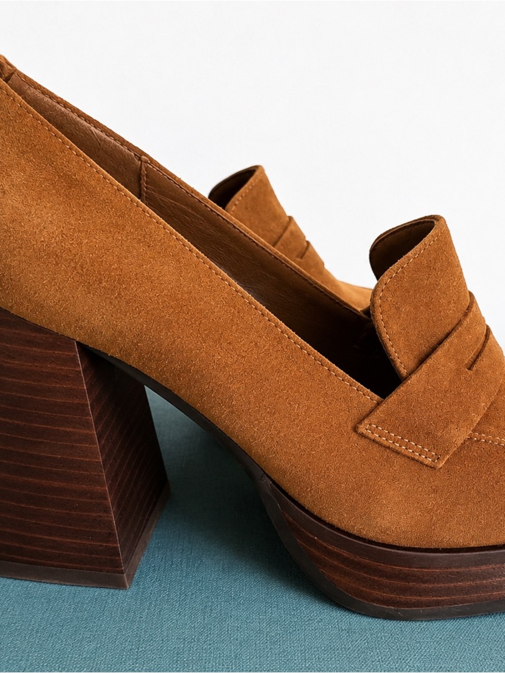 NEW Ángel Alarcón Made in Spain Suede Platform Loafers 37 — Made in Spain